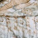 Patola Champagne | Double Bed Cotton Comforter | Thin & Lightweight - Harsh Foundation India