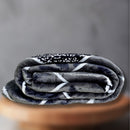 Abstract Grey | Plush Flannel Blanket | Double Bed - Harsh Foundation India