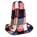 Onion Blocks | Plush Flannel Blanket | Double Bed - Harsh Foundation India