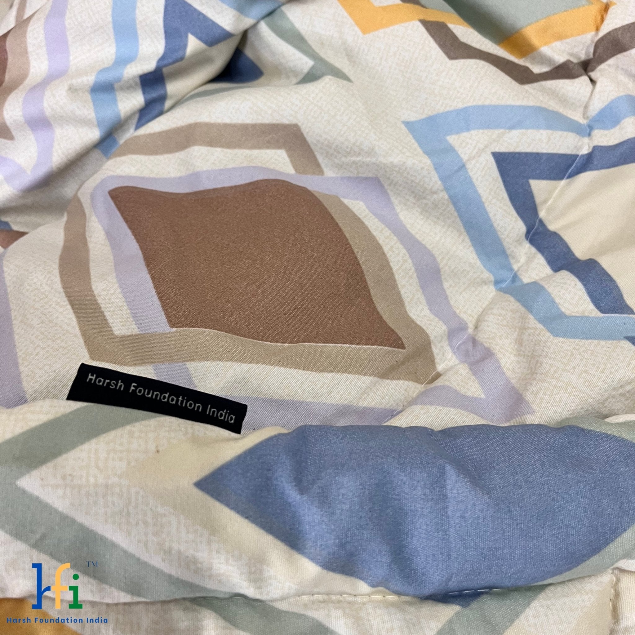 Ivory Frames | Double Bed Cotton Quilt | Cosy & Fluffy - Harsh Foundation India