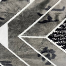Abstract Grey | Plush Flannel Blanket | Double Bed - Harsh Foundation India