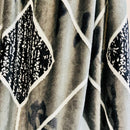 Abstract Grey | Plush Flannel Blanket | Double Bed - Harsh Foundation India