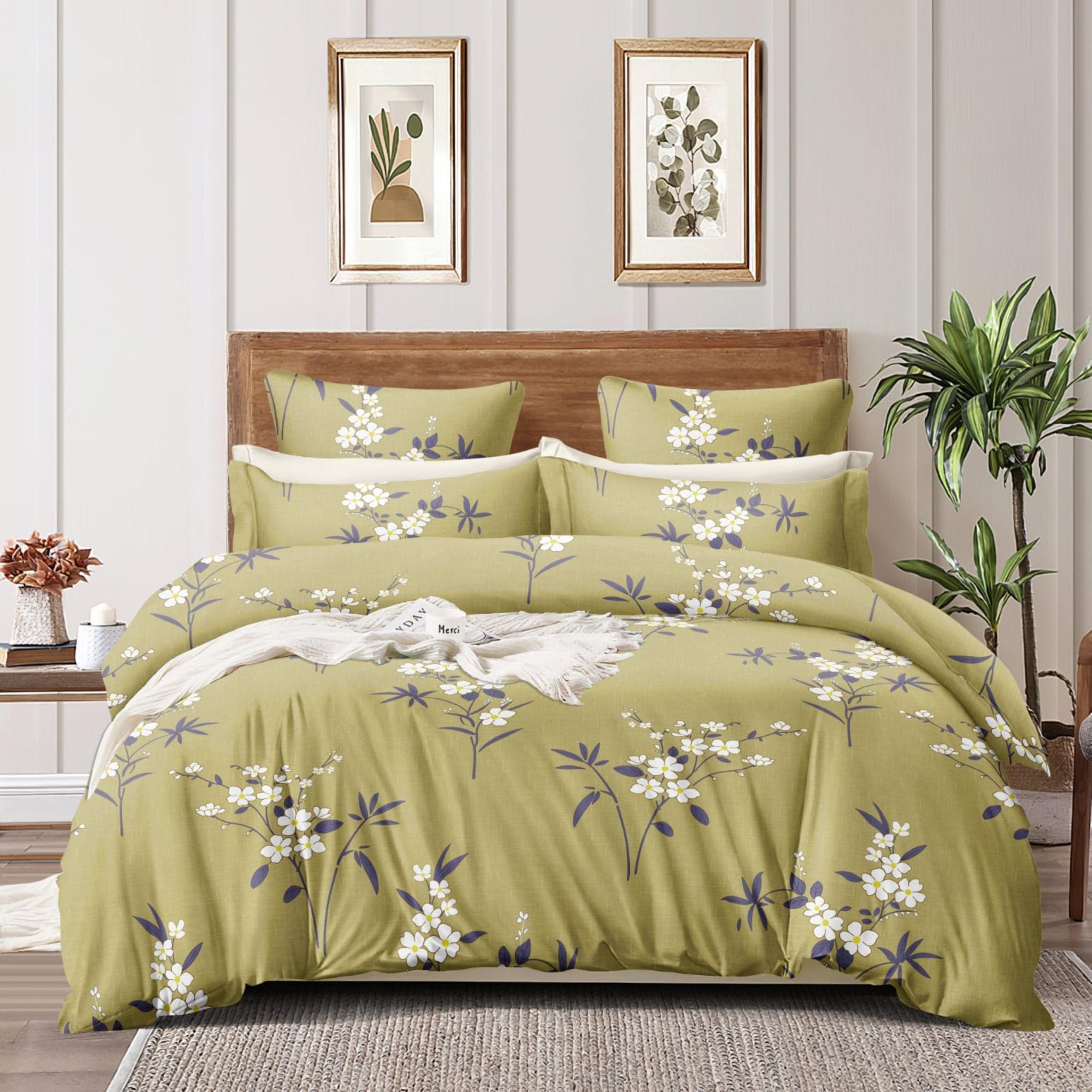 Green Apple | Double Bed Cotton Quilt | Cosy & Fluffy - Harsh Foundation India